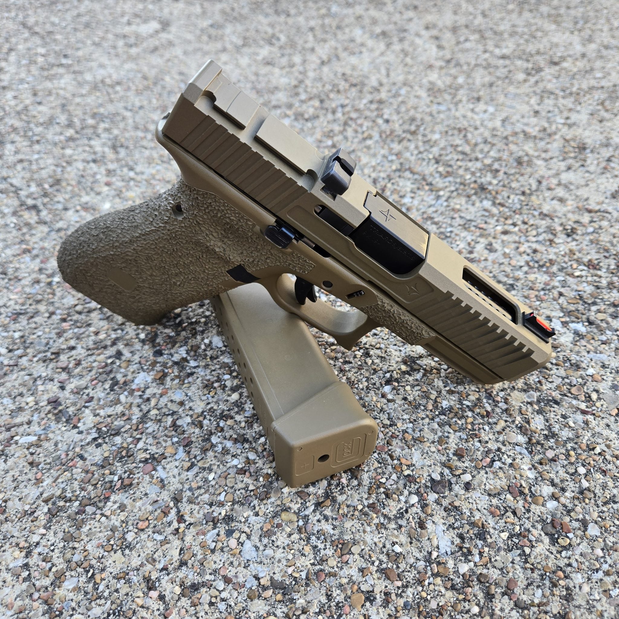 TRIARC Custom Built Glock 19X — Tan / ACRO Cut / Ported TRACK 2.0 / Top Window - Image 2