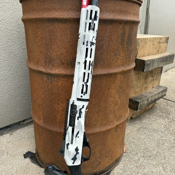 TRIARC Enhanced Benelli M4 - Cerakote WHITE Camo - Image 6