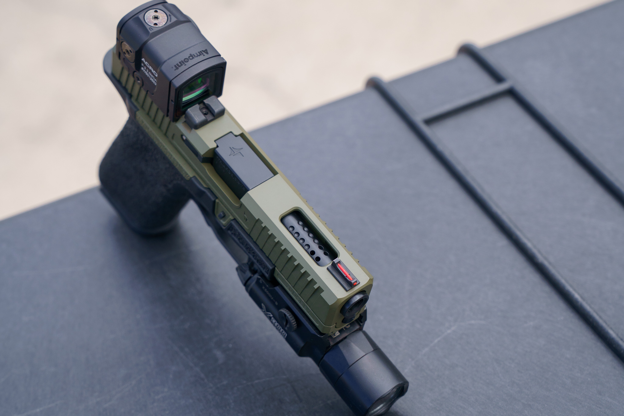 TRIARC Systems Custom OZ9 Platform Pistol with Ported Barrel and Dual Grip Modules - Image 2